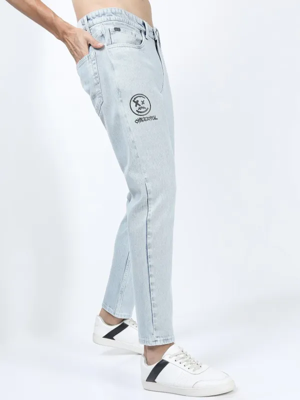  Ketch Men Blue Tapered Fit Clean Look Jeans
