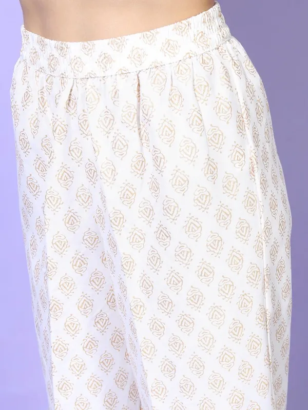  Vishudh Women Pink Printed Kurta Sets