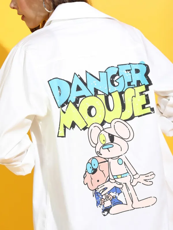  Tokyo Talkies Women White Printed Casual Shirts