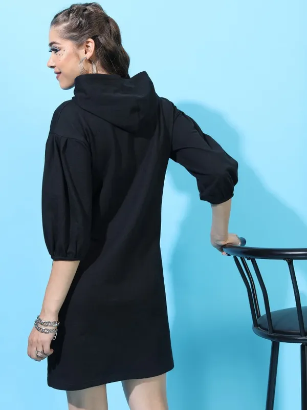  Tokyo Talkies Women Black Printed Dresses