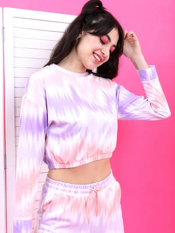  Tokyo Talkies Women Pink Printed Fitted Tops