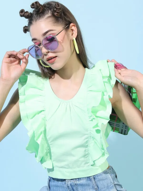 Solid Styled Back Top