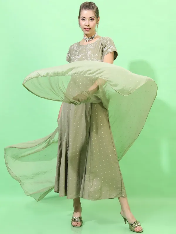 Printed A-Line Dress