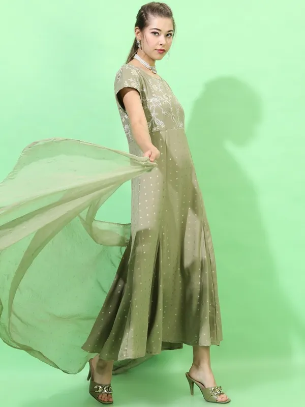 Printed A-Line Dress