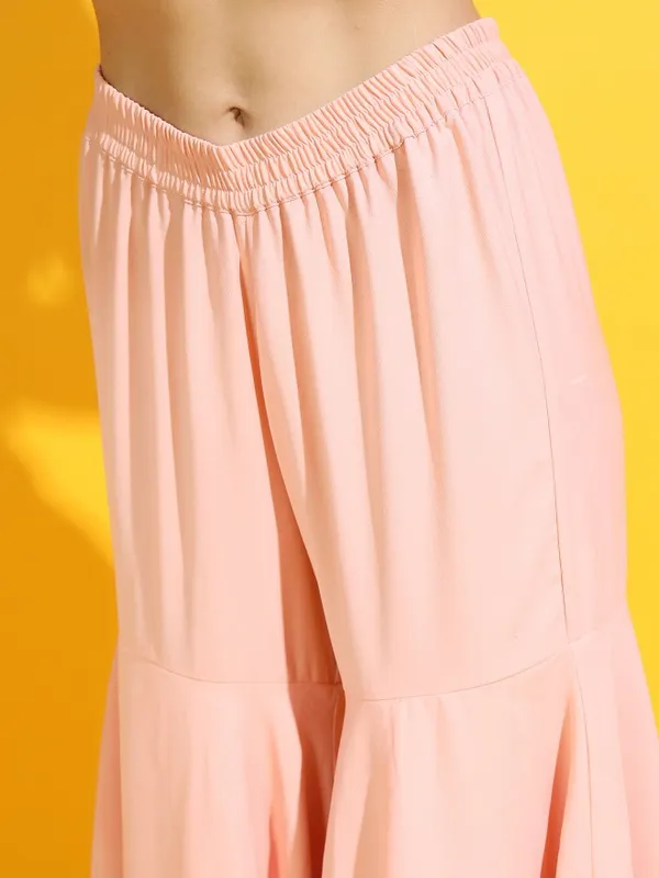  Vishudh Women Beige Printed Kurta Sets