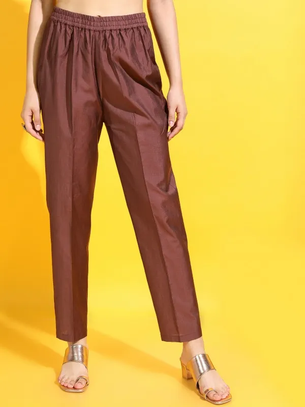  Vishudh Women Maroon Printed Kurta Sets