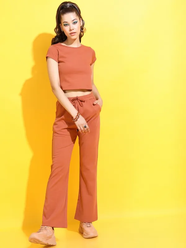  Tokyo Talkies Women Terracotta Co-Ords