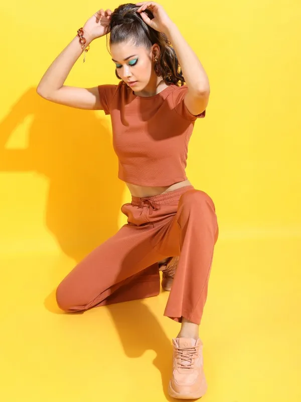  Tokyo Talkies Women Terracotta Co-Ords