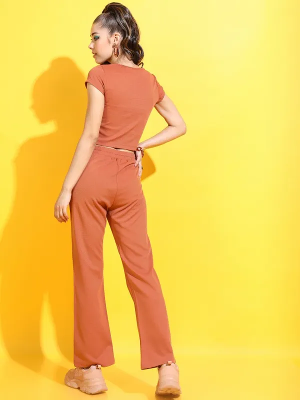  Tokyo Talkies Women Terracotta Co-Ords