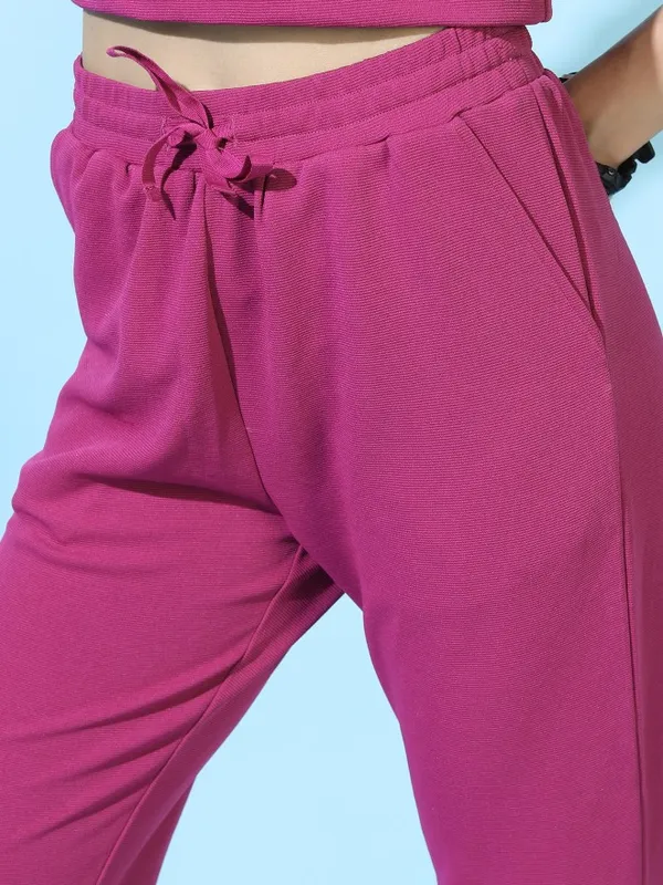  Tokyo Talkies Women Magenta Co-Ords