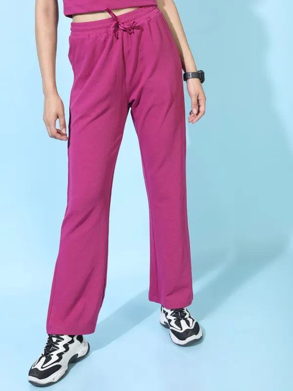  Tokyo Talkies Women Magenta Co-Ords