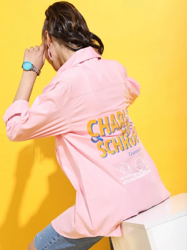  Tokyo Talkies Women Pink Printed Casual Shirts