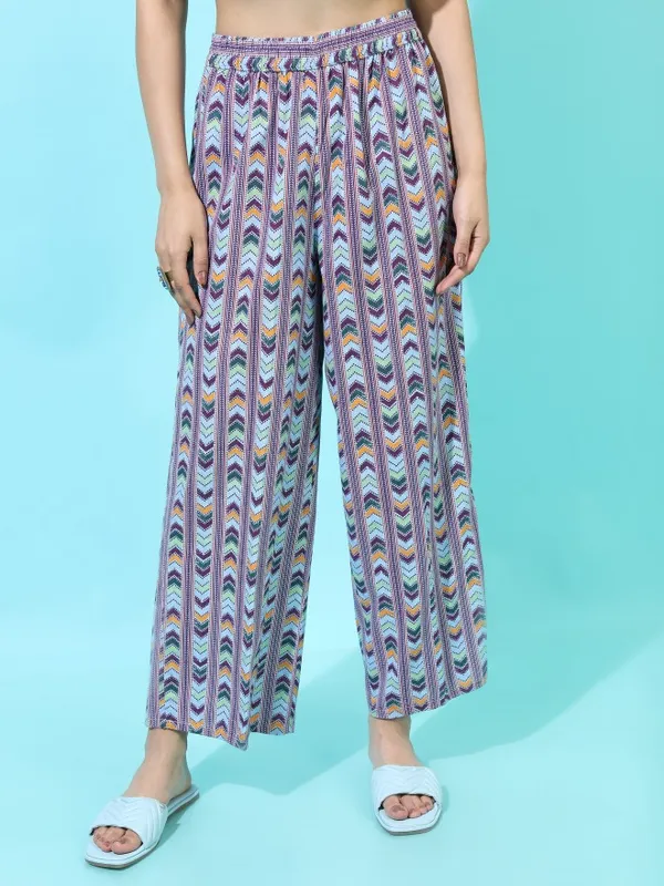  Vishudh Women Blue Printed Kurta Sets