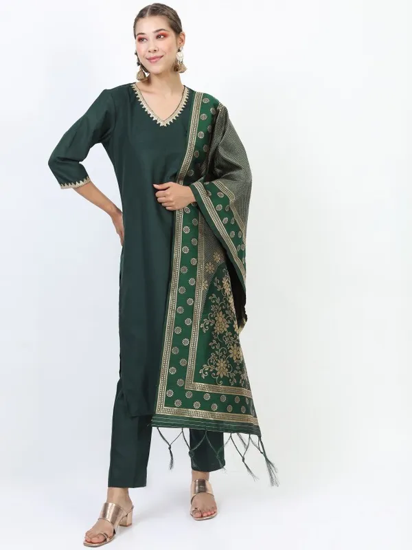 Women Kurta with Trouser & Dupatta