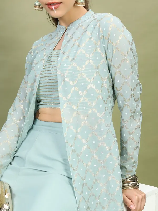  Vishudh Women Green Printed Kurta Sets