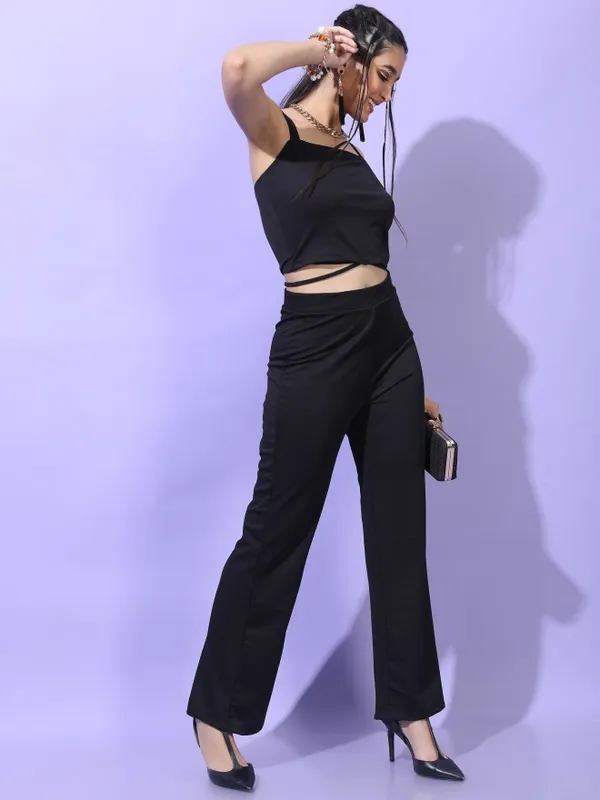  Tokyo Talkies Women Black Co-Ords