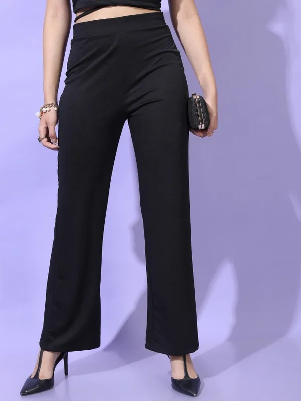  Tokyo Talkies Women Black Co-Ords