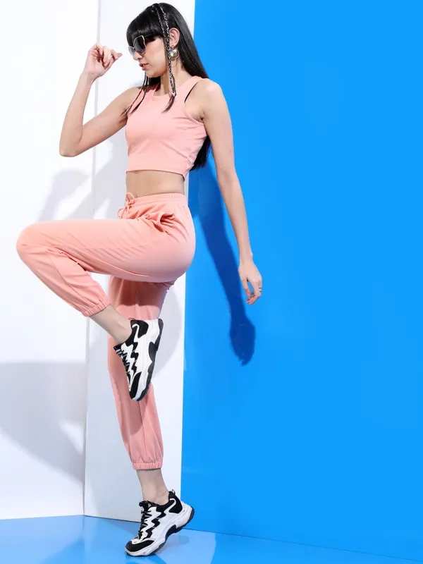  Tokyo Talkies Women Pink Co-Ords