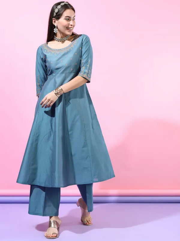 Women Kurta Palazzo And Dupatta