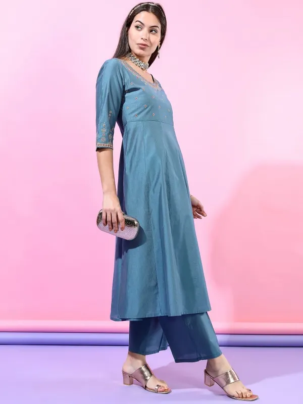 Women Kurta Palazzo And Dupatta