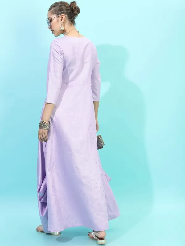 Printed A-Line Dress