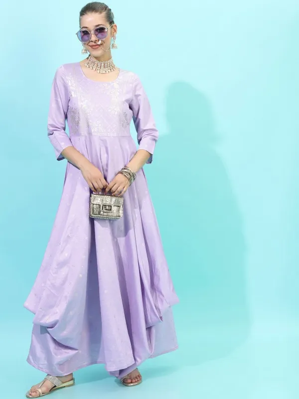 Printed A-Line Dress