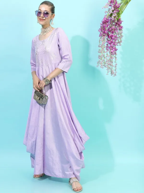 Printed A-Line Dress