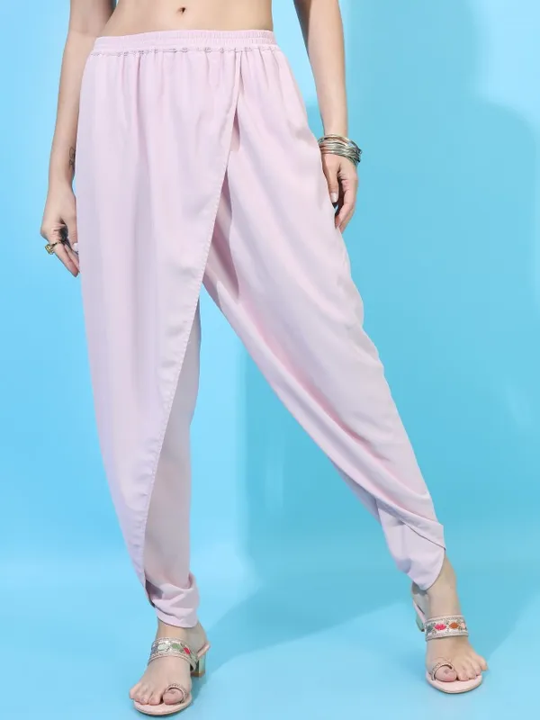  Vishudh Women Pink Embroidered Kurta Sets