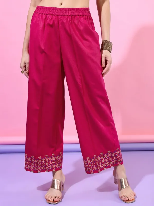  Vishudh Women Pink Printed Kurta Sets