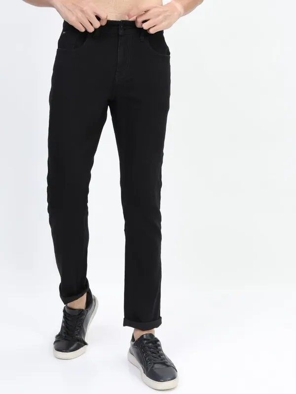  Ketch Men Black Slim Fit Clean Look Jeans