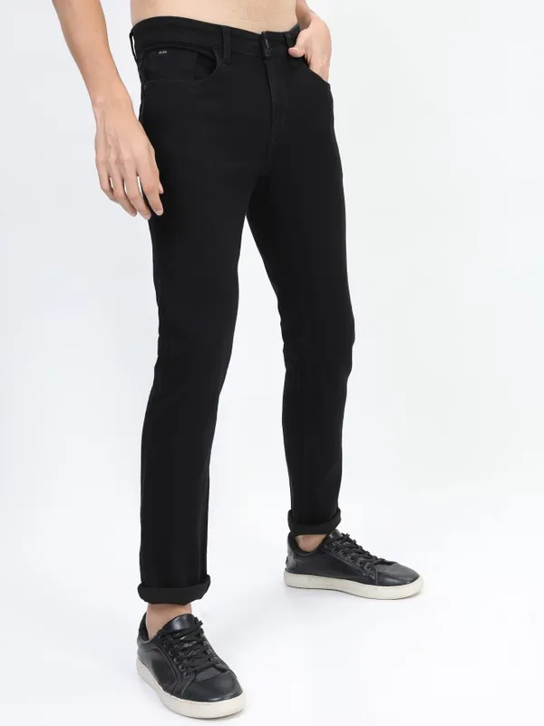  Ketch Men Black Slim Fit Clean Look Jeans