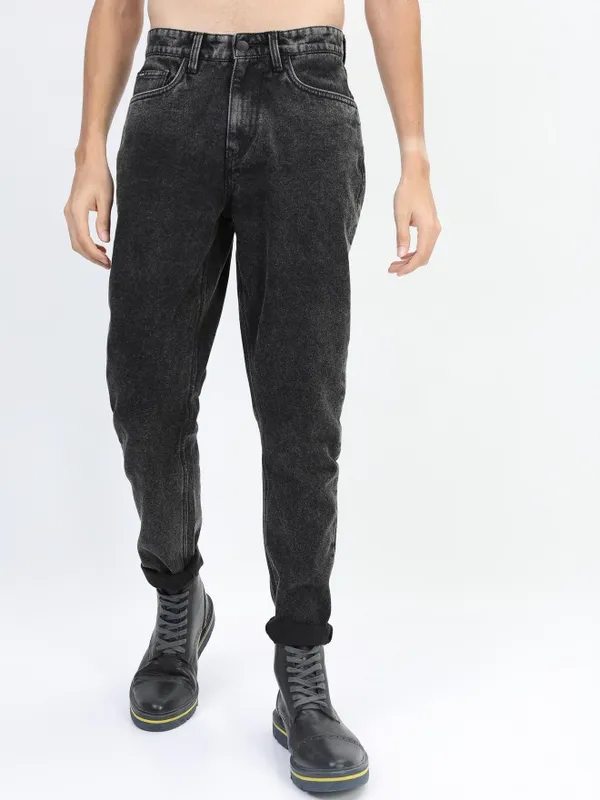  Ketch Men Charcoal Slim Fit Clean Look Jeans