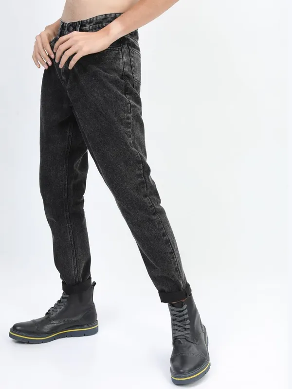  Ketch Men Charcoal Slim Fit Clean Look Jeans
