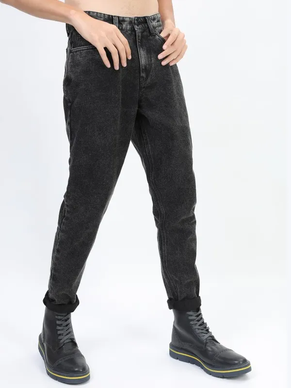  Ketch Men Charcoal Slim Fit Clean Look Jeans