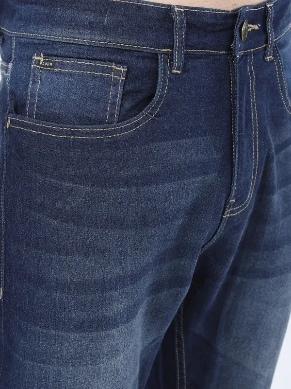  Highlander Men Blue Straight Fit Clean Look Jeans