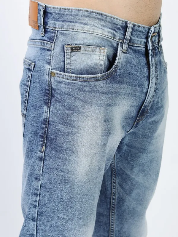  Highlander Men Blue Tapered Fit Clean Look Jeans