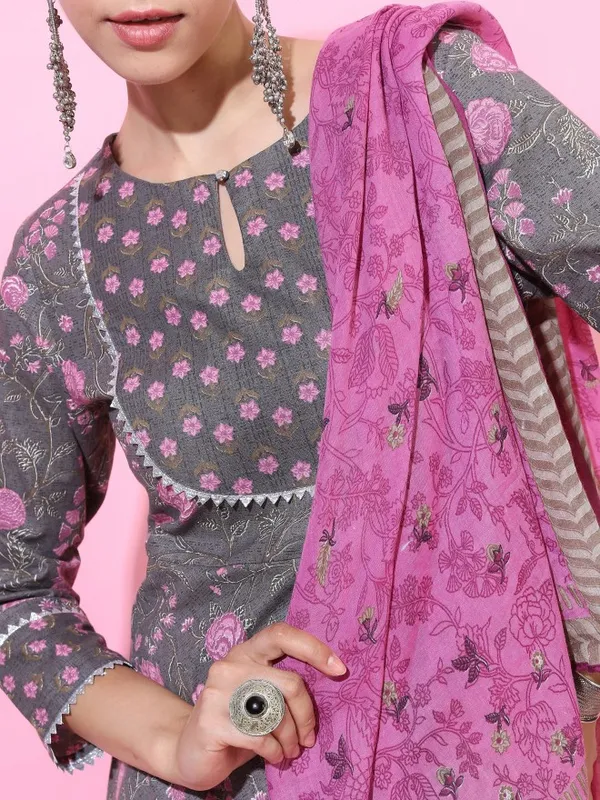 Women Kurta with Palazzo & Dupatta
