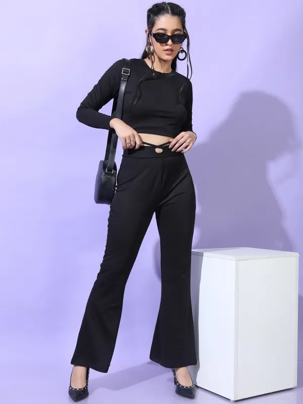  Tokyo Talkies Women Black Co-Ords