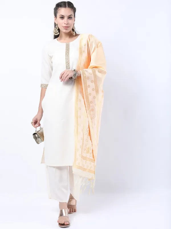 Women Kurta With Palazzo & Dupatta