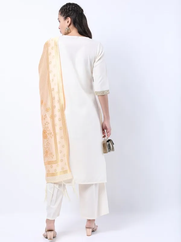 Women Kurta With Palazzo & Dupatta
