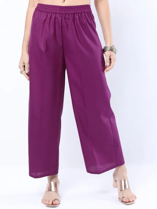  Ketch Women Purple Printed Kurta Sets