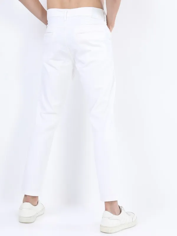  Ketch Men White Slim Fit Clean Look Jeans