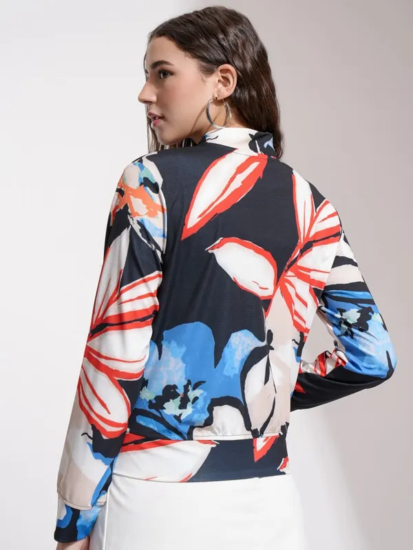  Tokyo Talkies Women Black Open Front Jacket Jackets