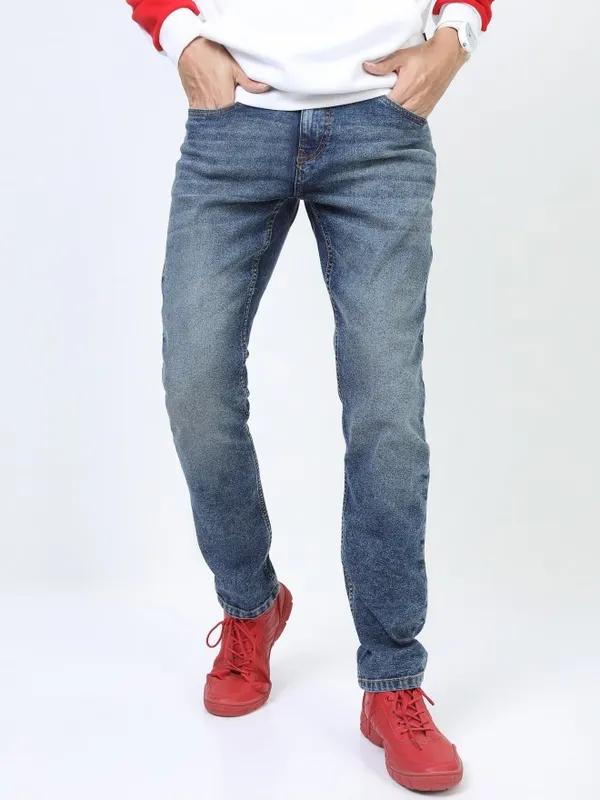  Ketch Men Blue Slim Fit Clean Look Jeans