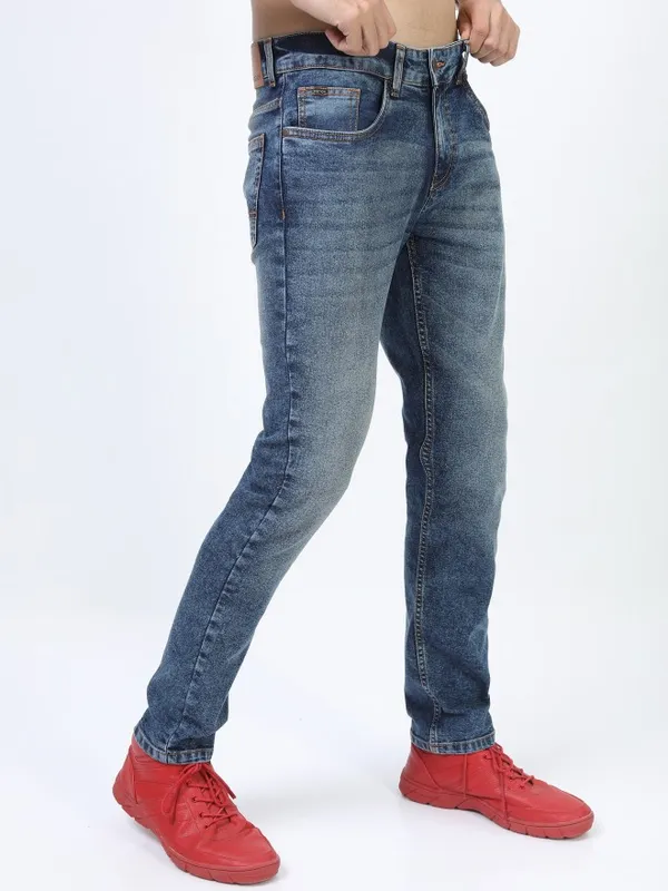  Ketch Men Blue Slim Fit Clean Look Jeans