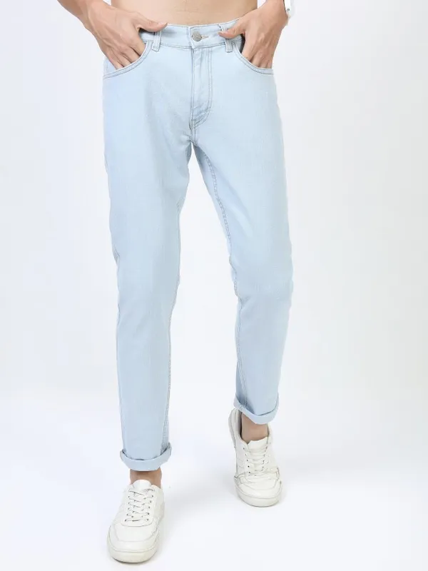  Ketch Men Blue Slim Fit Clean Look Jeans