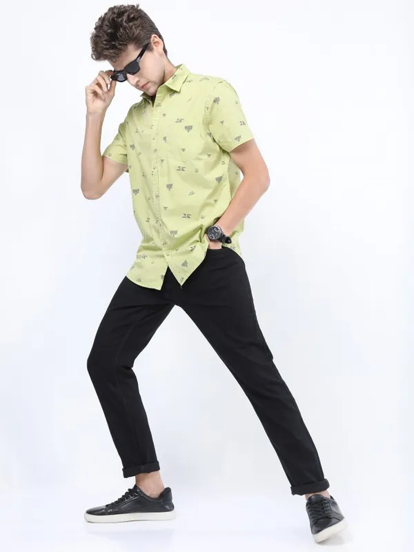  Ketch Men Black Tapered Fit Clean Look Jeans