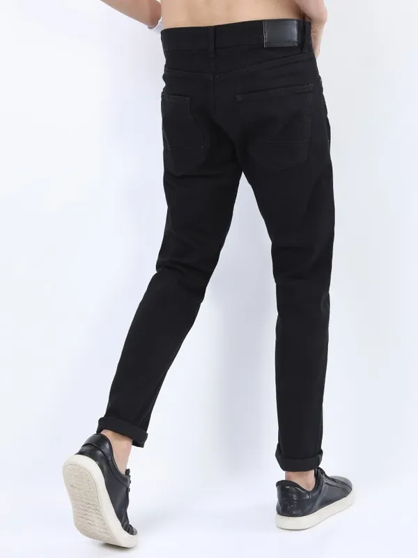 Ketch Men Black Tapered Fit Clean Look Jeans