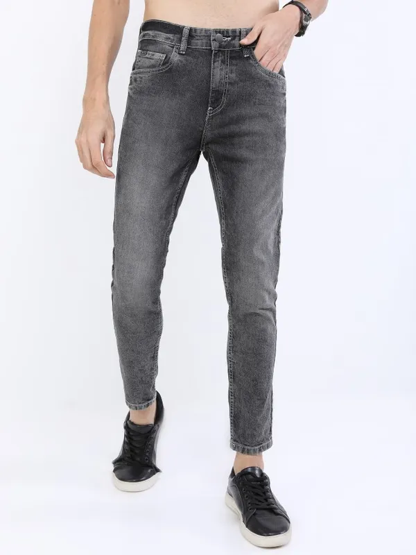  Ketch Men Grey Skinny Fit Clean Look Jeans