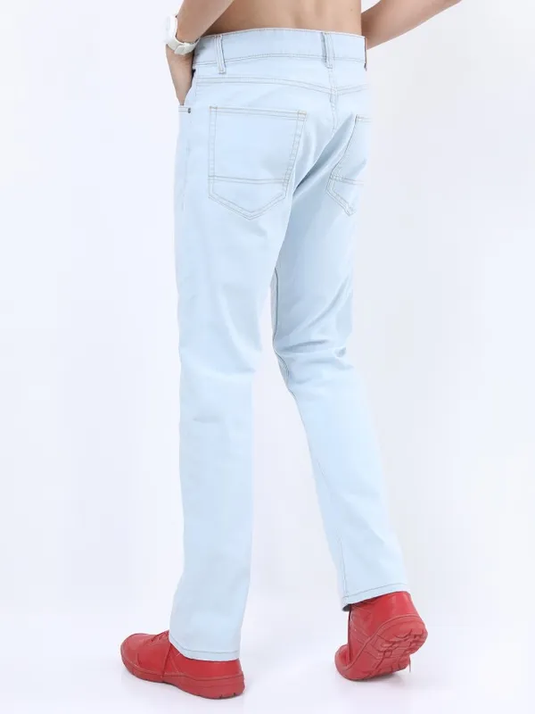  Ketch Men Blue Straight Fit Clean Look Jeans